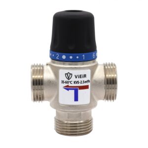 Клапан термостатический смесительный для Т.П. 20-45 гр. 1» н.р. KVS 2,5 VIEIR (1/30)