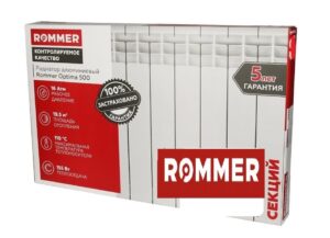 Радиатор алюминиевый ROMMER Optima 500/80  4 секций
