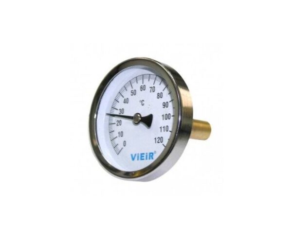 Термометр с погруж. гильзой VIEIR 50мм 120гр (1/100)