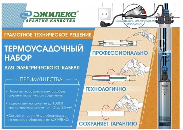 Термоусадочный набор для электрич.кабеля ДЖИЛЕКС